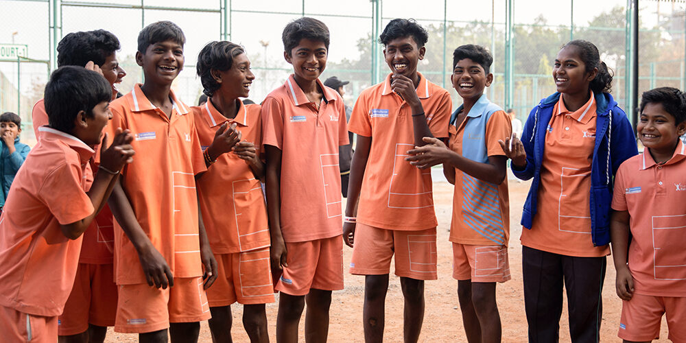 Representatives from NETS Shine in the School Tennis Tournament in Kakinada
