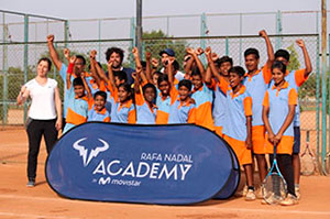 Coaches from the Rafa Nadal Academy by Movistar visit India