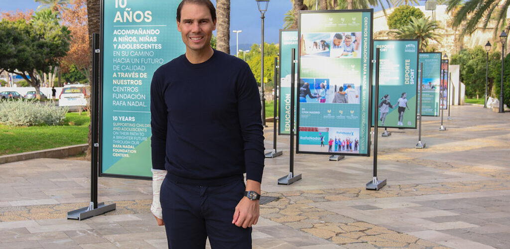An open-air exhibition showcasing a decade of social impact achieved by the centers through education, sport, and psychosocial support