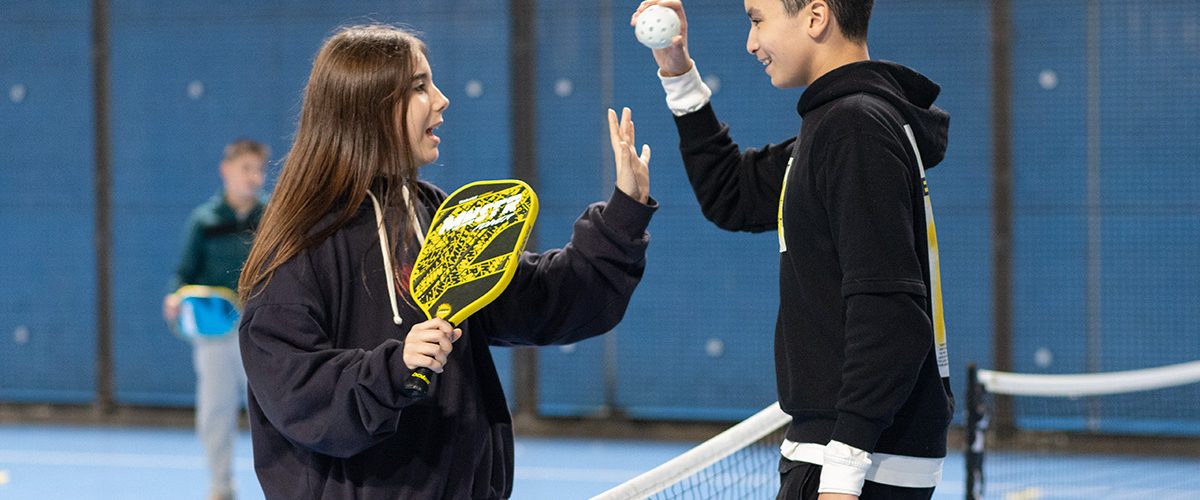 The Rafa Nadal Foundation Center in Valencia takes part in the 7th Nazaret Sports Week, bringing pickleball to more than 500 schoolchildren