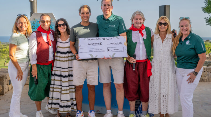 El XXXVI Torneig de Golf ROBINSON Classic recapta 120.000 euros a benefici de la Fundació Rafa Nadal